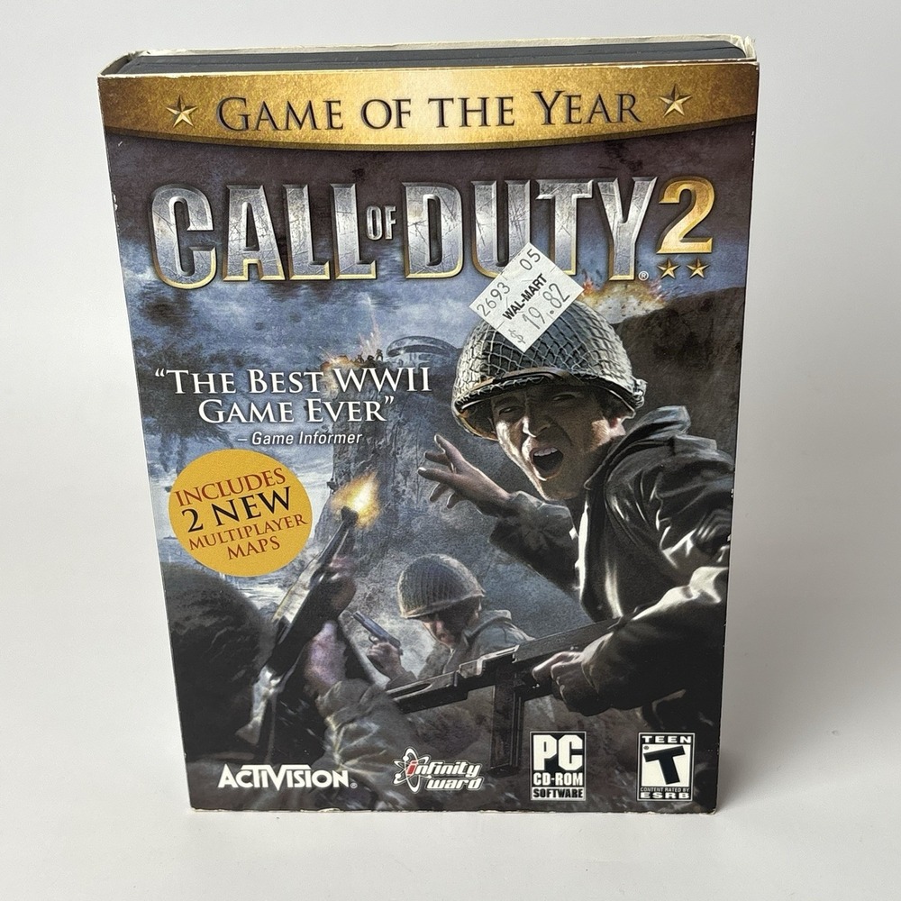 Call of Duty 2 (2005) Complete PC CD-ROM Game 6 Disc Set Video Game